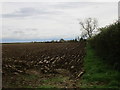 Ploughed field near Hackthorn