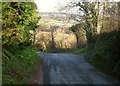 Lane past Mead Farm