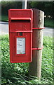 Elizabeth II postbox on the A1065, Toftrees