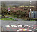 Warning sign - Humps/Twmpathau, Mountain Road, Williamstown