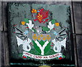 Rhondda coat of arms on Nazareth House, Brook Street, Williamstown