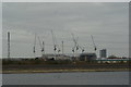 View of the new Tottenham Hotspurs stadium under construction from the Walthamstow Wetlands #2