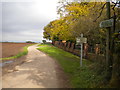 Public footpath to Hucknall north of Nuthall