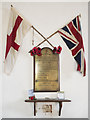 TL9654 : St Mary, Brettenham - War Memorial WWI & WWII by John Salmon