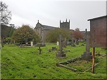 SO9193 : St Chad and All Saints Church & graveyard, Sedgley by Helen Steed