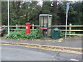 TF6220 : George V postbox and telephone box, Highgate, King's Lynn by JThomas