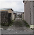 Back lane on the east side of Weston Terrace, Edmondstown