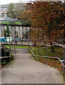 Steps down to Tonypandy railway station