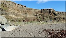 J2105 : Eroded cliffs west of Cooley Point by Eric Jones