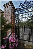 TQ1352 : Polesden Lacey: The entrance gate to the rose garden by Michael Garlick
