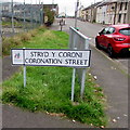 Williamstown bilingual street name sign