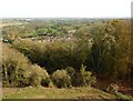 Looking down towards Montacute