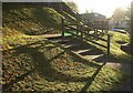 Steps and railings by Broomhill Way