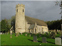 TG4812 : St Peter and St Paul, Mautby (Round Tower Church) by G Laird