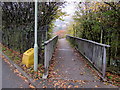 Path from Railway View towards a footbridge, Williamstown