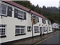 The Rose and Crown Inn overlooking the Wye at Tintern