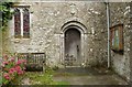 SW7625 : The Norman South doorway of Manaccan Church, Cornwall by Derek Voller