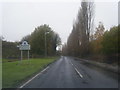 Wallerscote Road at Weaverham boundary