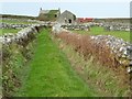 Track to a ruined farmstead