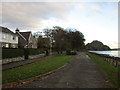 Shoreline road and Dumbarton Rock