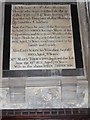 TA1028 : St Mary Lowgate: memorial (b) by Basher Eyre