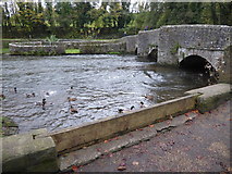 SK1969 : River Wye and Sheepwash Bridge, Ashford in the Water by Marathon