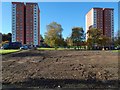 The cleared site of West Bridgend Community Centre