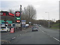 A573 Warrington Road at Texaco filling station