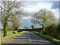 Road east of Lower Honeydon Farm