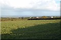 Scattered houses and farmland on Buller Downs