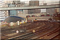 Entering Waterloo Station, London