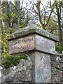 Old Milestone by the B6321, Matfen