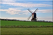SP9952 : Stevington Windmill by Philip Jeffrey