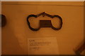 View of a pair of handcuffs in the Vestry House Museum