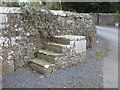 Mounting block by the church at Kirkton