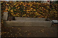 View of a Metropolitan Police drinking fountain and cattle trough in the garden of the Vestry House Museum