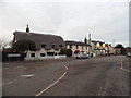 Hunsdon Road at the junction of High Street, Widford