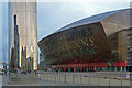 ST1974 : The Water Tower and Wales Millennium Centre, Cardiff Bay by Robin Drayton