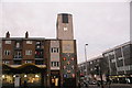 View of the clocktower at the end of Central Parade on the corner of Hoe Street and Church Hill