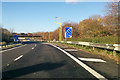 TQ0167 : Clockwise M25 to westbound M3 slip road by Robin Webster