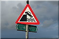NX0882 : Signs at Ballantrae Harbour by Billy McCrorie