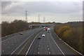 M61 looking west towards the footbridge from Anchor Lane