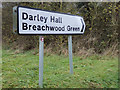 TL1319 : Roadsigns on Chiltern Green Road by Geographer