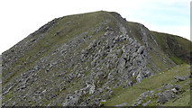 F8902 : The ridge leading NE from Corranabinnia SW Top showing pinnacle ridge by Colin Park