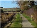 Towpath along the disused Grantham Canal