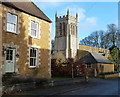 All Saints church and Home Farm House