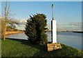 SE7823 : River Ouse navigation marker by Neil Theasby