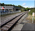 Railway from Milford Haven station towards Johnston station