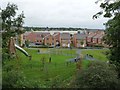 Houses and playground off Barnaby Road, Rugby