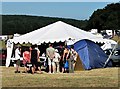 TQ7819 : Artist's display tent at Step-back-in-Time event, Sedlescombe by Patrick Roper